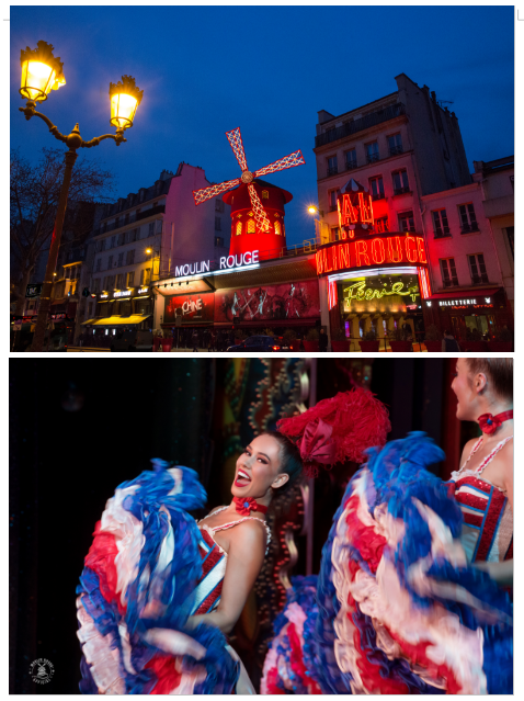 Jeudi 27 octobre, Dîner à Montmartre + Revue Féerie au Moulin Rouge