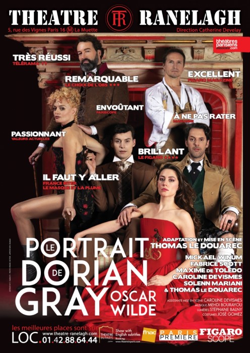 10-23-26 décembre , soirées « Le Portrait de Dorian Gray » avec le Club CultureLLes