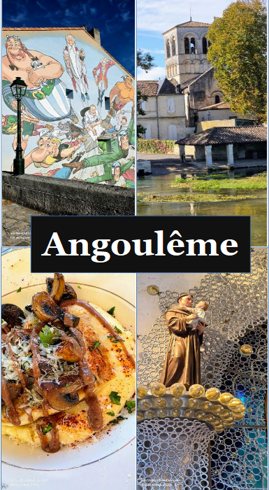 Evasion à Angoulême, entre trésors cachés, art et nature vivante.